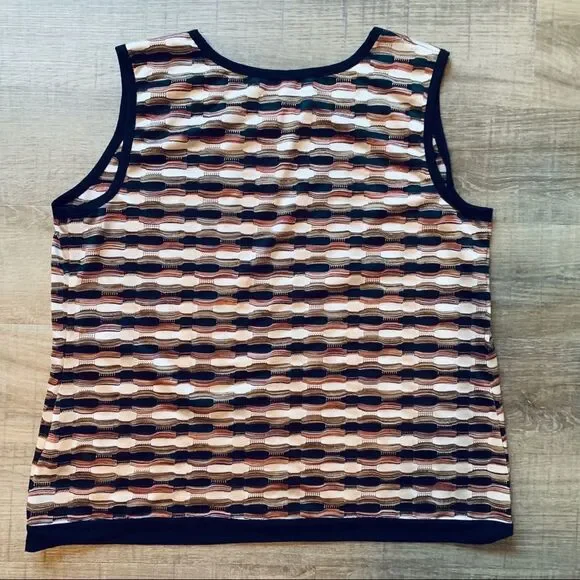 KASPER Separates Multicolor Sleeveless Sweater Knit Top 1X - Picture 15 of 16